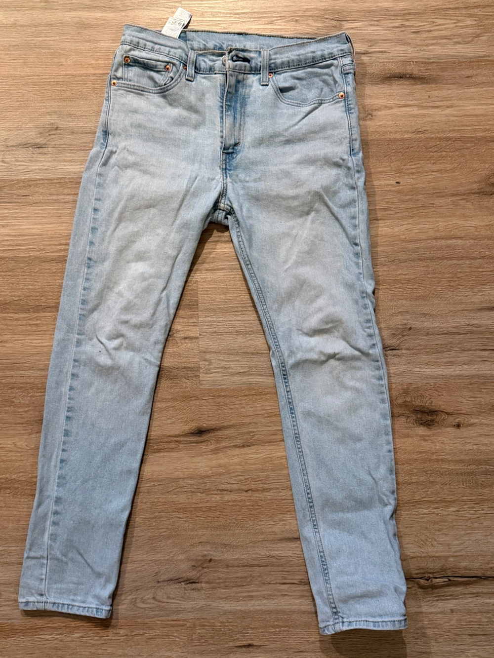 Levi's Light Blue Denim Interior Tag Detail